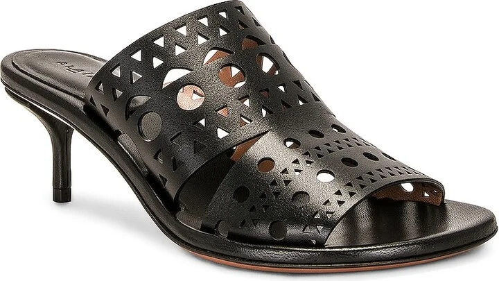 ALAÏA Mule Sandal in Black - Image 2