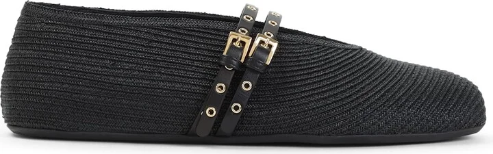 Alaïa Paper Straw Ballerinas - Image 2