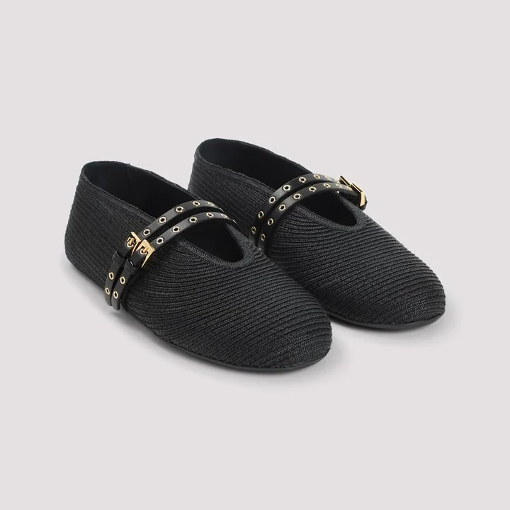 Alaïa Paper Straw Ballerinas - Image 5