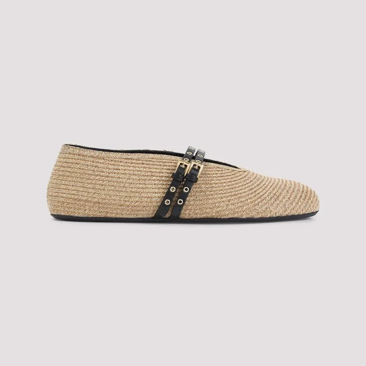 Alaïa Paper Straw Ballerinas - Image 3