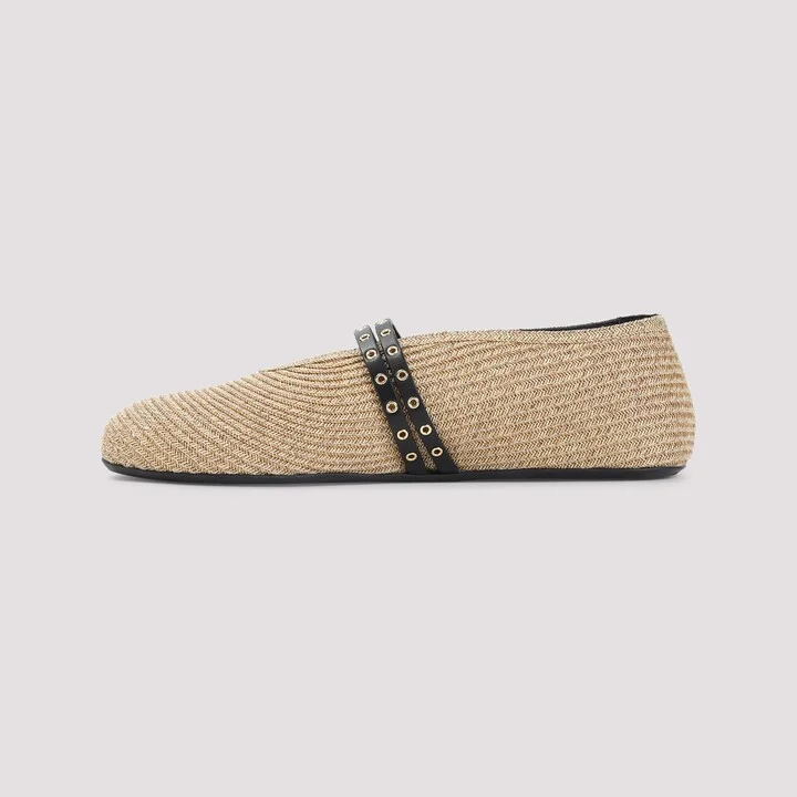 Alaïa Paper Straw Ballerinas - Image 4