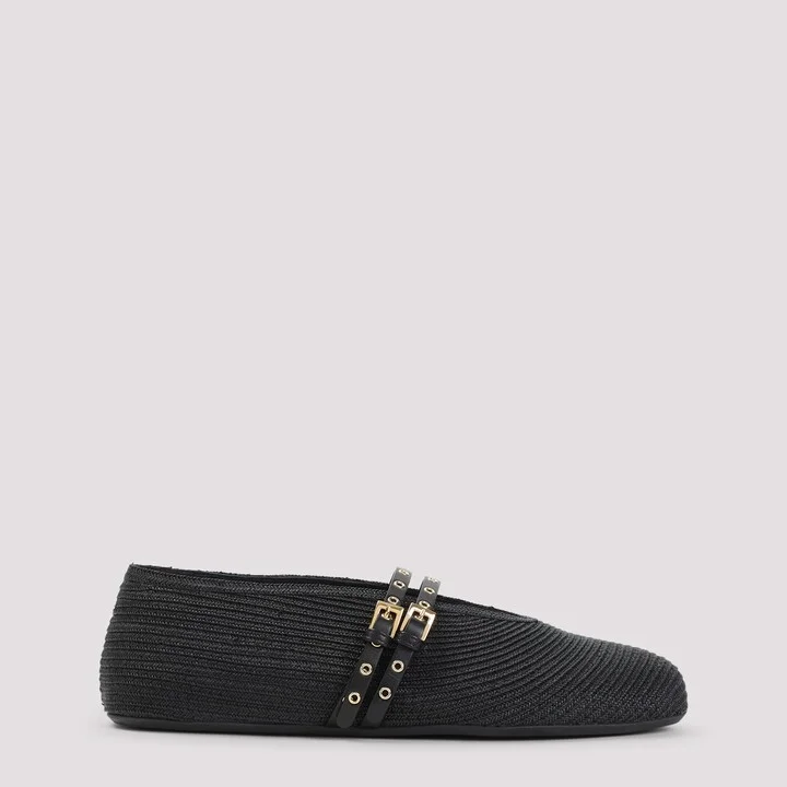 Alaïa Paper Straw Ballerinas