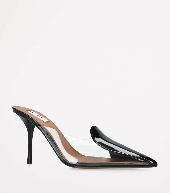 Alaïa Patent Coeur Abstract Mules 90 - Image 3