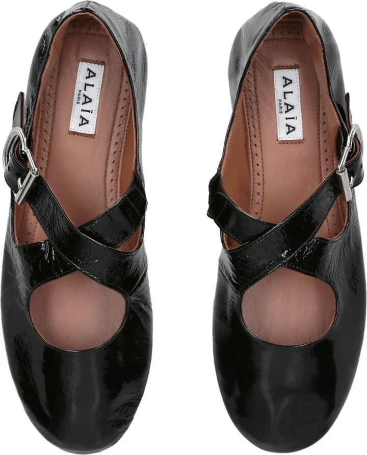 Alaïa Patent Leather Criss Cross Pumps - Image 4