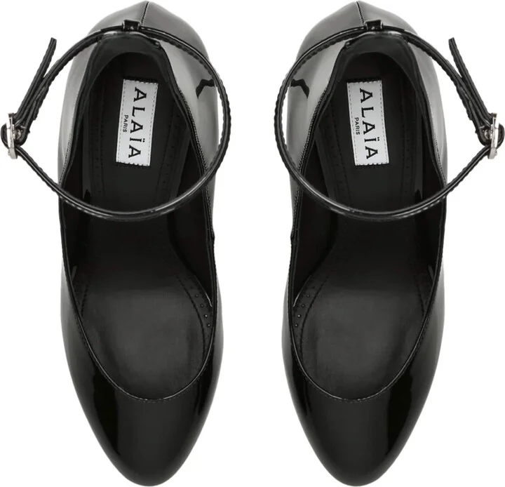 Alaïa Patent Leather Decollete Pumps 90 - Image 3