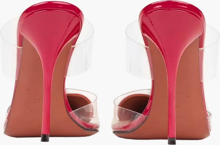 Alaïa Patent Leather Le Coeur Mules 90 - Image 3