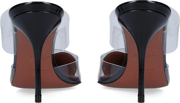Alaïa Patent Leather Le Coeur Mules 90 - Image 2