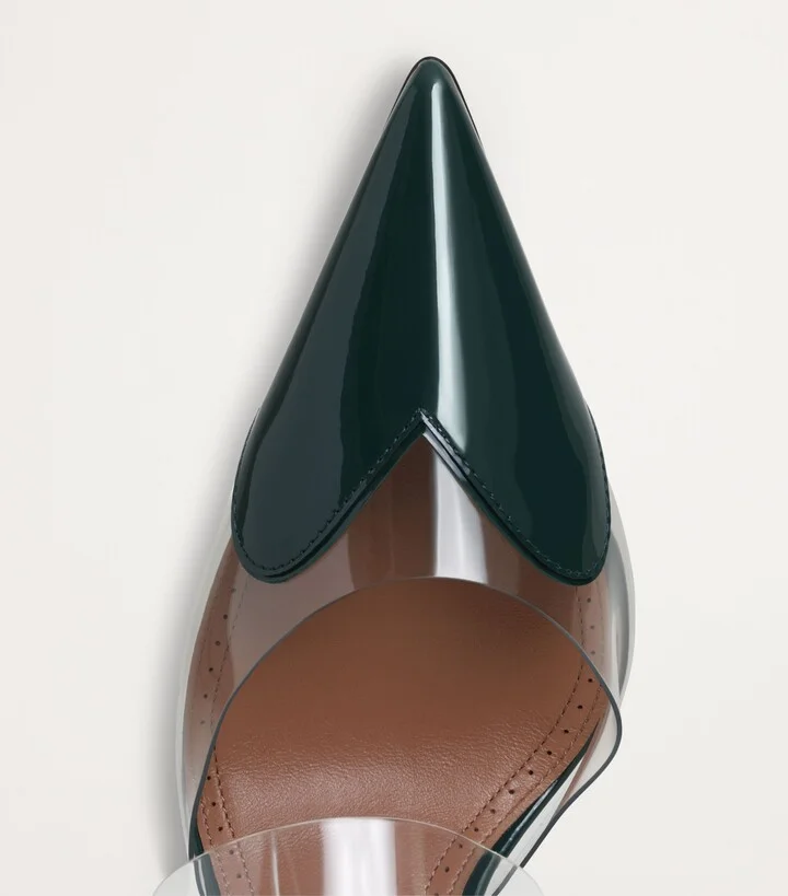 Alaïa Patent Leather Le Coeur Mules 90 - Image 4