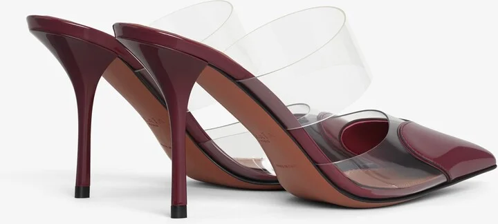Alaïa Patent Leather Le Coeur Mules 90 - Image 2