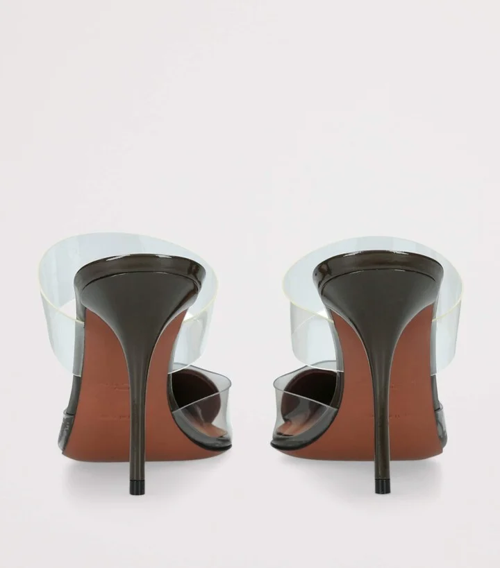 Alaïa Patent Leather Le Coeur Mules 90 - Image 2