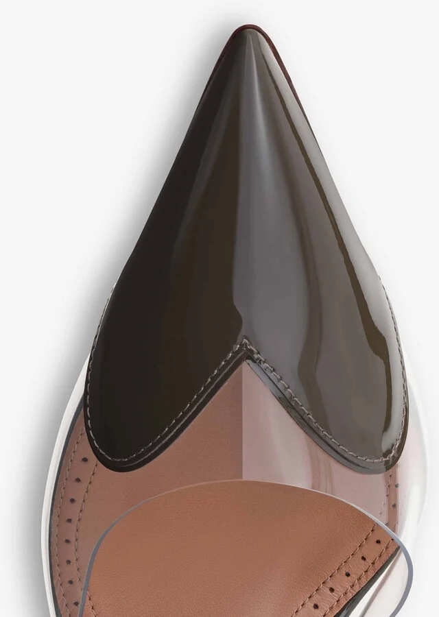 Alaïa Patent Leather Le Coeur Mules 90 - Image 4