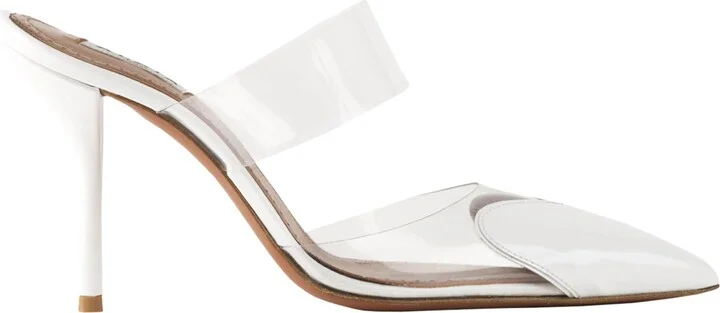 Alaïa Patent Leather Le Coeur Mules 90