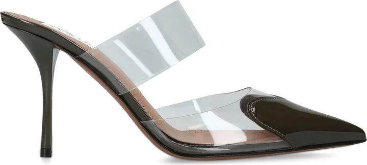 Alaïa Patent Leather Le Coeur Mules 90