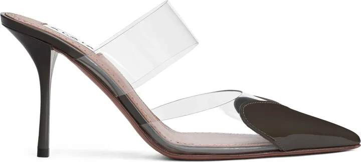 Alaïa Patent Leather Le Coeur Mules 90
