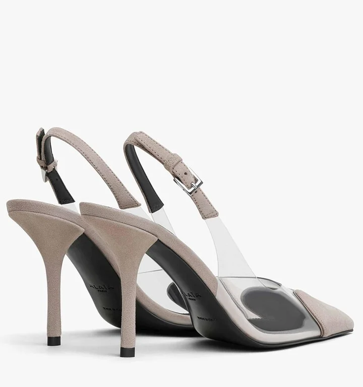 Alaïa Patent Leather Le Coeur Sandals 90 - Image 2