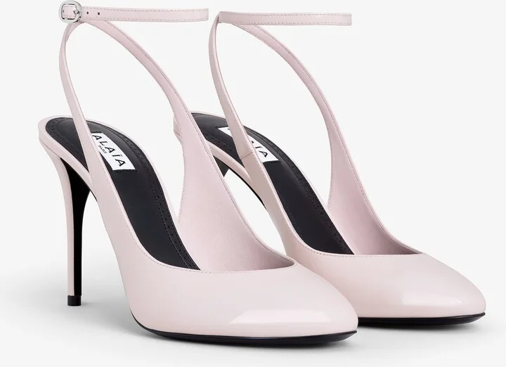 Alaïa Patent Leather Slingback Pumps 90 - Image 3