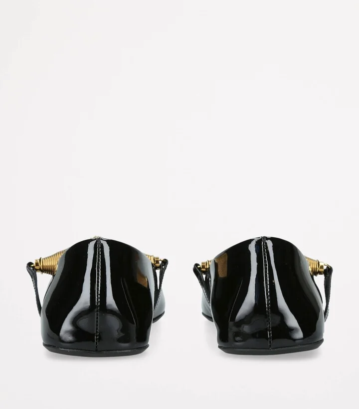 Alaïa Patent Leather Strap Ballet Flats - Image 2