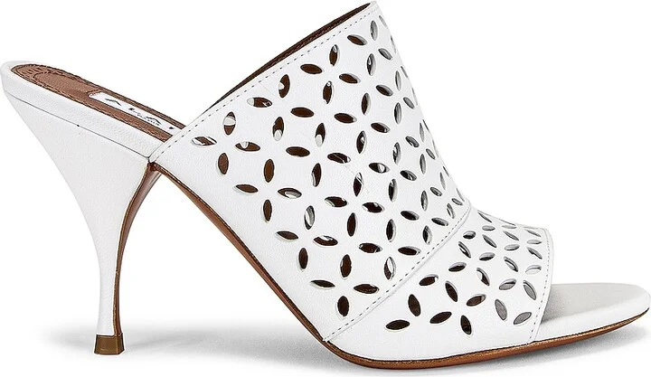 ALAÏA Petal Sandals in White