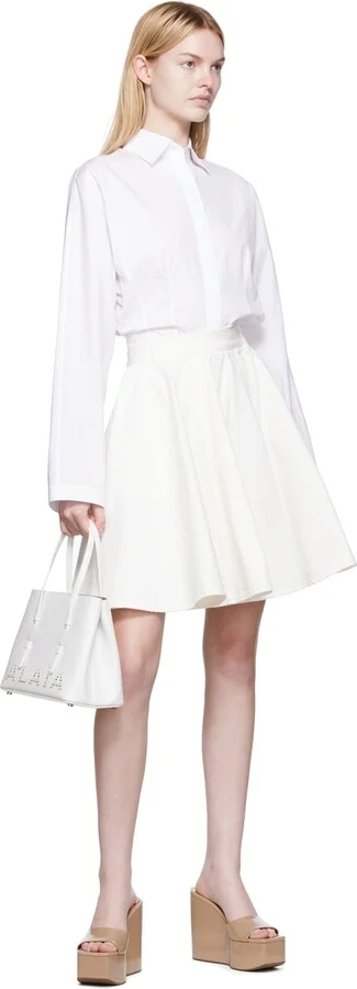 ALAÏA Pink Platform Wedge Mules - Image 5