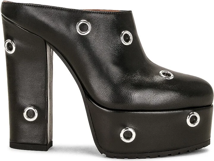 ALAÏA Platform Mule in Black