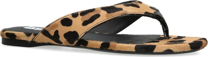 Alaïa Pony Hair Leopard-Print Sandals - Image 3