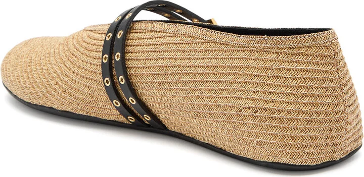 Alaïa Raffia Ballet Flats - Image 2
