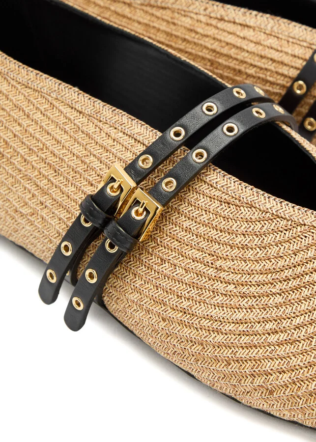 Alaïa Raffia Ballet Flats - Image 4