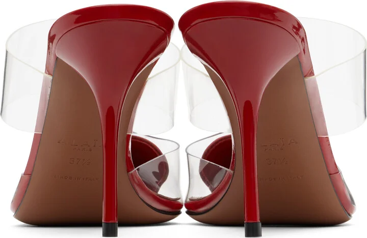ALAÏA Red Le Coeur Mules - Image 2