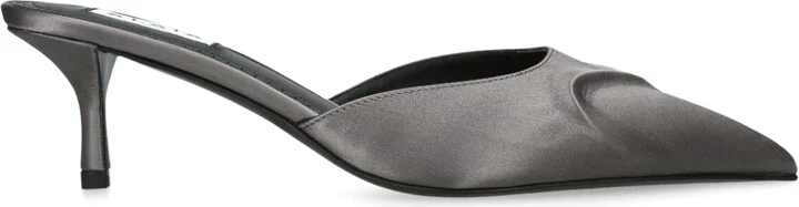 Alaïa Satin Heeled Mules 55