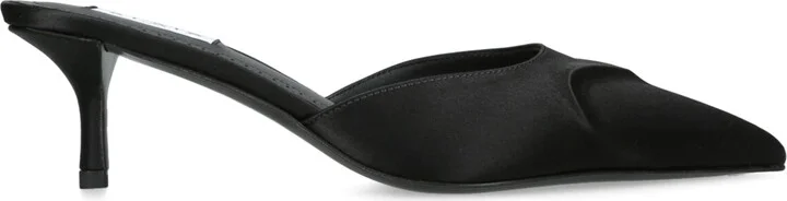 Alaïa Satin Heeled Mules 55