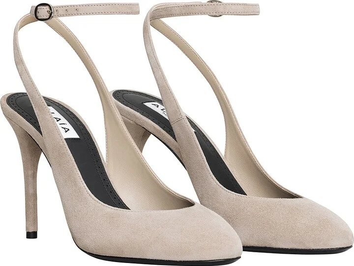 ALAÏA Slingback Pump in Taupe