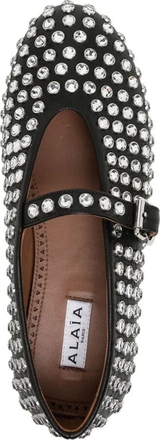 Alaïa Strass Embellished Ballet Flats - Image 2