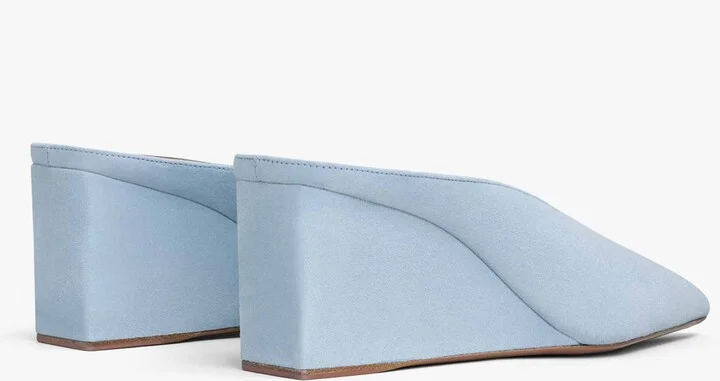 Alaïa Suede Cube Wedge Mules 75 - Image 2