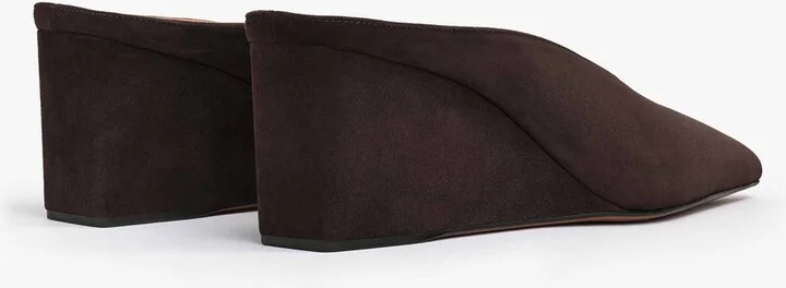 Alaïa Suede Cube Wedge Mules 75 - Image 2