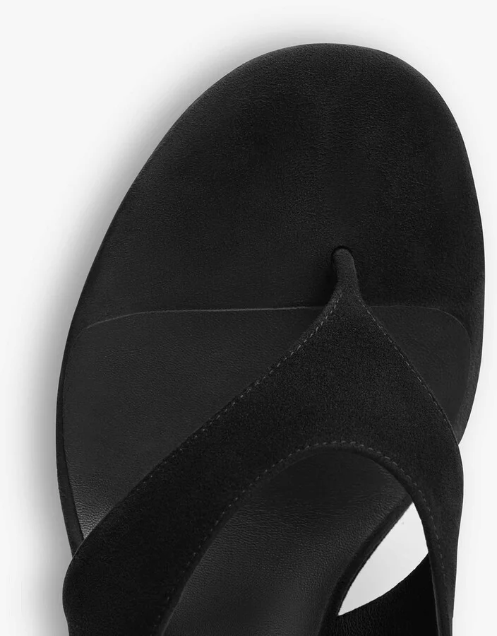 Alaïa Suede Cube Wedge Sandals 75 - Image 4