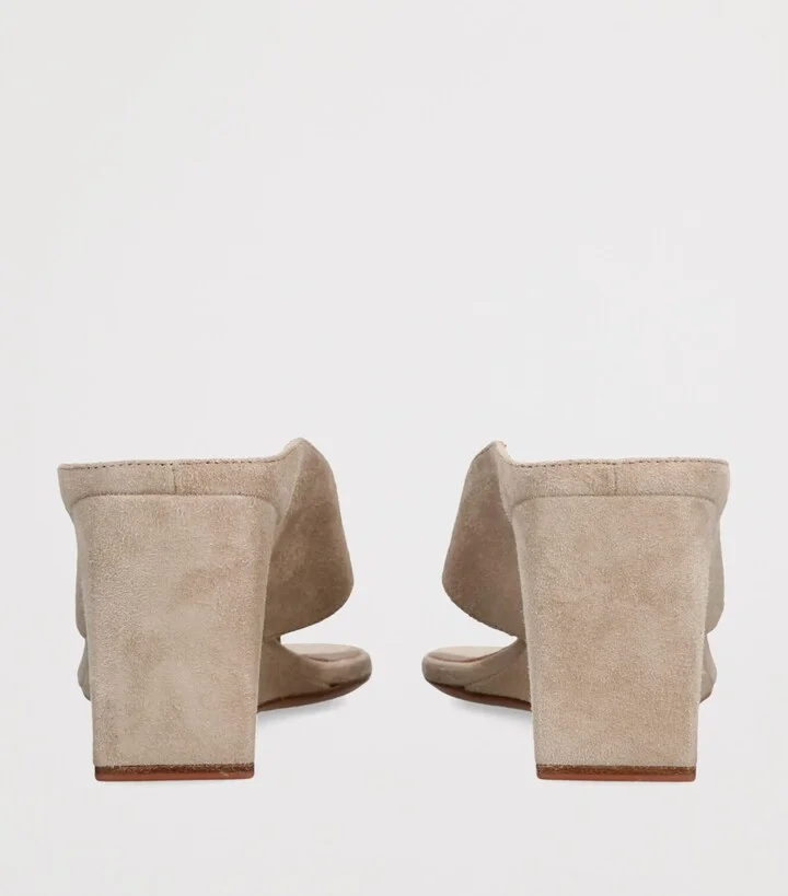 Alaïa Suede Cube Wedge Sandals 75 - Image 2