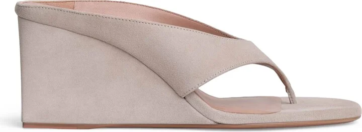 Alaïa Suede Cube Wedge Sandals 75
