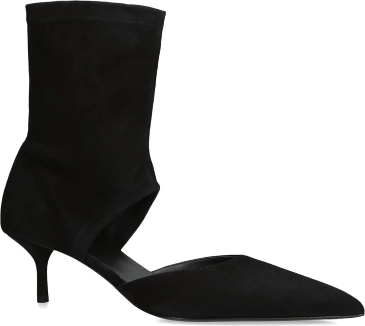 Alaïa Suede Cut-Out Ankle Boots 55 - Image 3