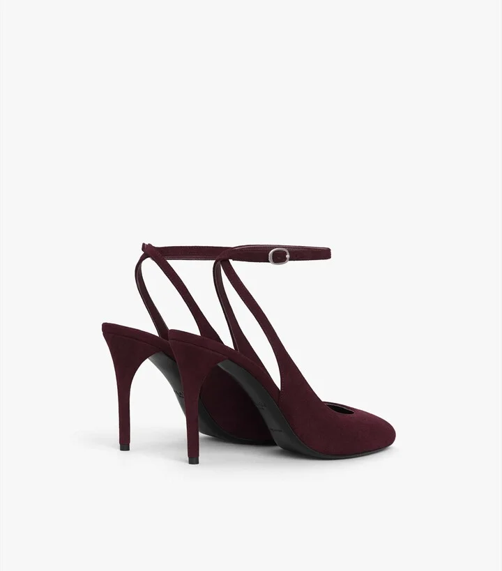 Alaïa Suede Decollete Slingback Heels 90 - Image 2