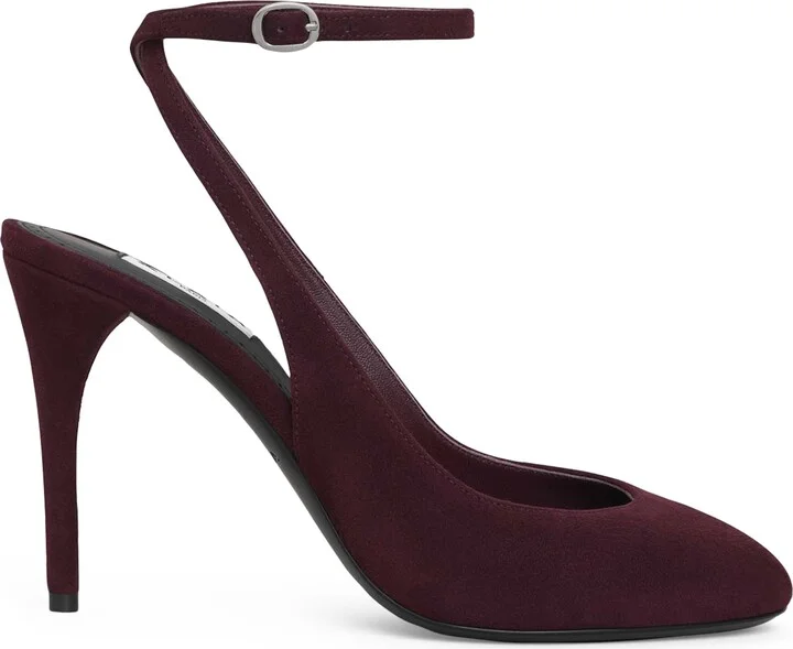 Alaïa Suede Decollete Slingback Heels 90