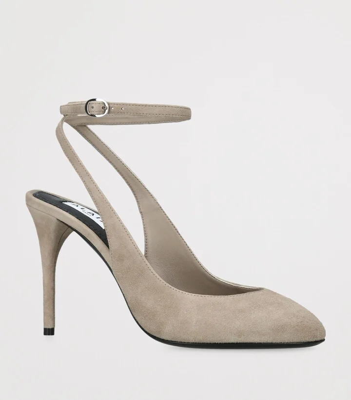 Alaïa Suede Decollete Slingback Pumps 90 - Image 3