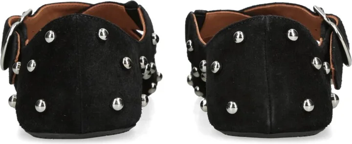 Alaïa Suede Embellished Criss-Cross Ballet Flats - Image 2