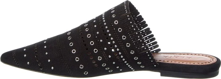 Alaia Suede Mule - Image 2