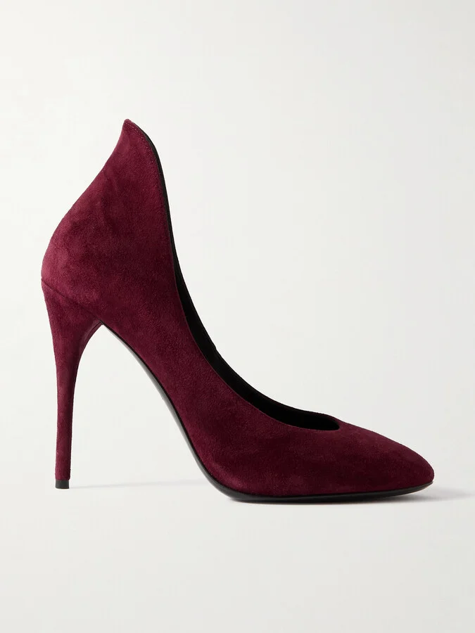 Alaïa - Suede Pumps - Burgundy