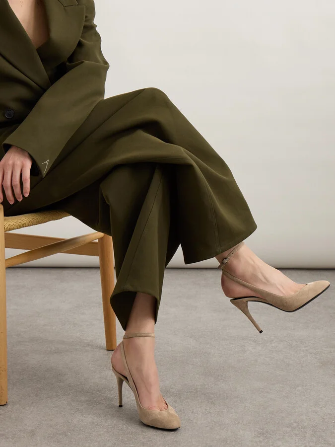 Alaïa - Suede Pumps - Neutrals - Image 2
