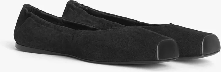 Alaïa Suede Slip-On Ballet Flats - Image 3
