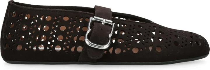 Alaïa Suede Vienne Ballet Flats
