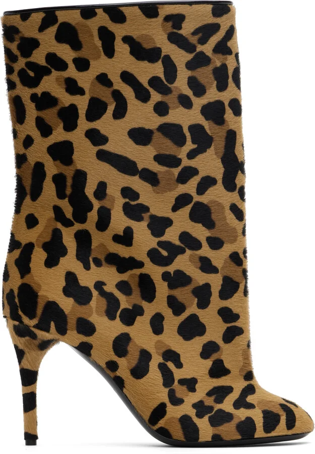 ALAÏA Tan & Black Low 90 Boots