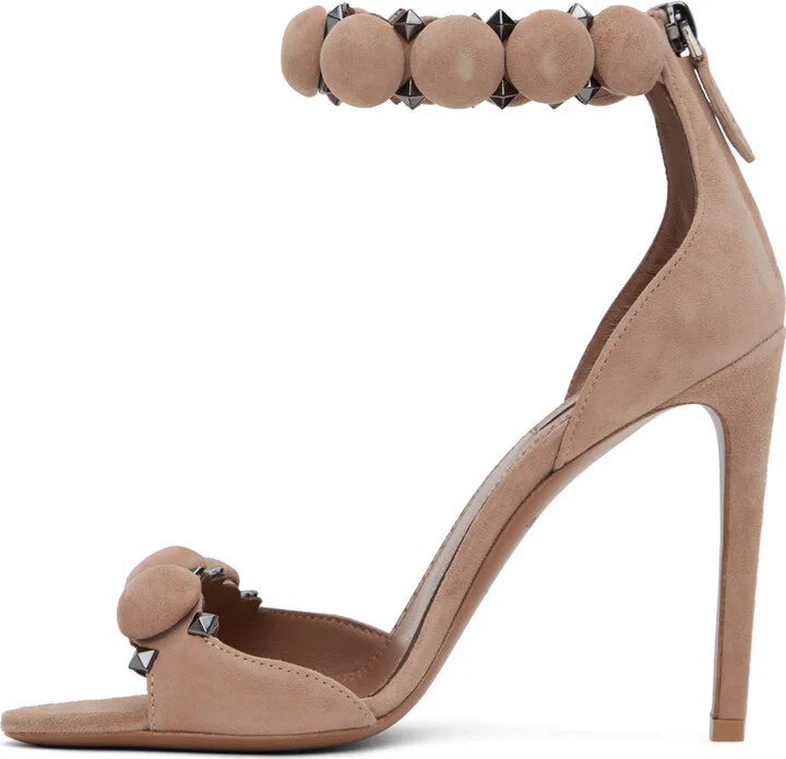 ALAÏA Tan 'La Bombe' Heeled Sandals - Image 3