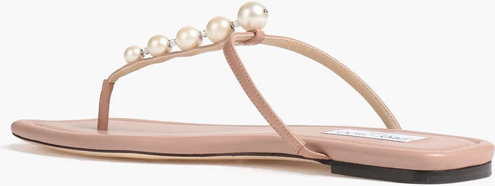 Alaina embellished leather sandals - Image 3